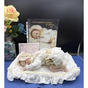 Vintage 1990 Knowles Porcelain Baby Doll "Lisa" by Yolanda Bello Collectible